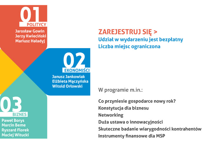 Zarejestruj się na Gospodarcze Otwarcie Roku 2017