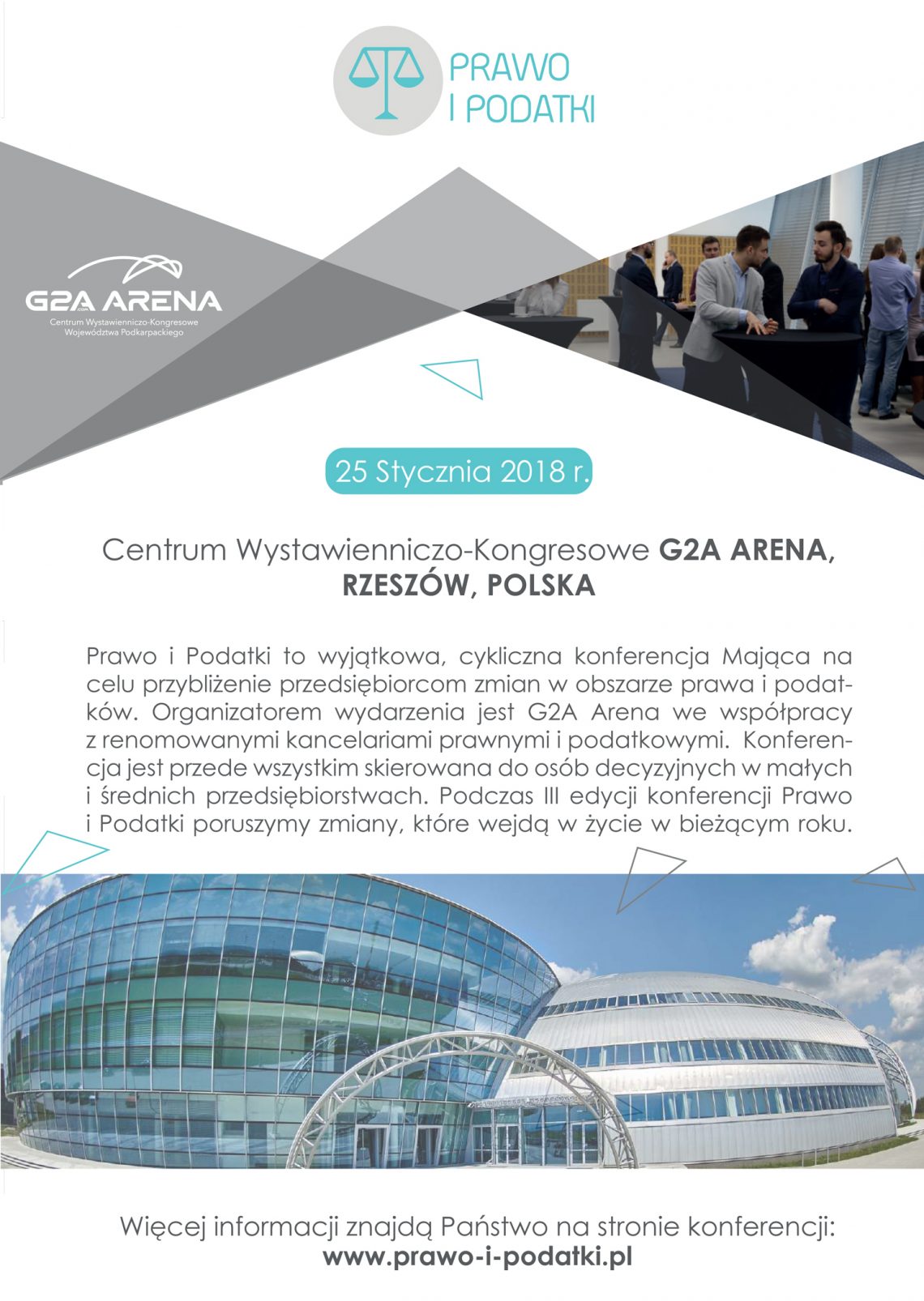 O prawie i podatkach dla przedsiębiorców w G2A Arena pod patronatem magazynu przedsiębiorcy@eu, już 25 stycznia!