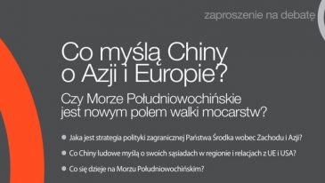 Co myślą Chiny o Azji i Europie? - zaproszenie na debatę.