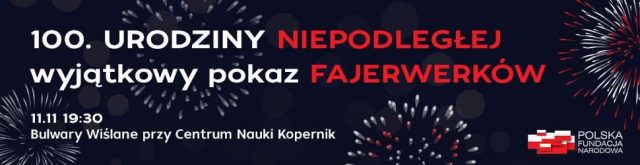 Pokaz fajerwerków nad Wisłą