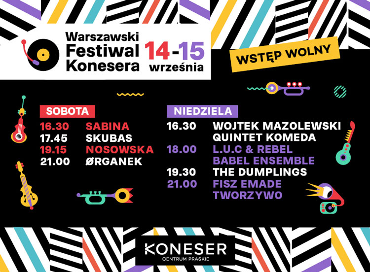 Warszawski Festiwal Konesera, program edycji 2019