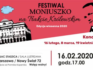 Festiwal Moniuszko na Trakcie Królewskim – pierwszy koncert już w niedzielę!