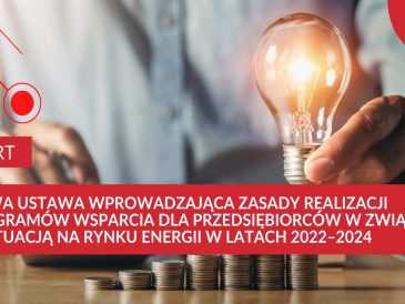 Zasady realizacji programów wsparcia dla przedsiębiorców w związku z sytuacją na rynku energii w latach 2022–2024