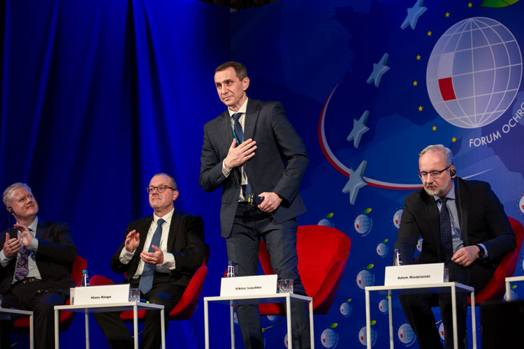 I Forum Ochrony Zdrowia: Viktor Liashko, Minister Zdrowia Ukrainy, dziękuje polskiemu społeczeństwu za pomoc okazaną ofiarom wojny w jego kraju