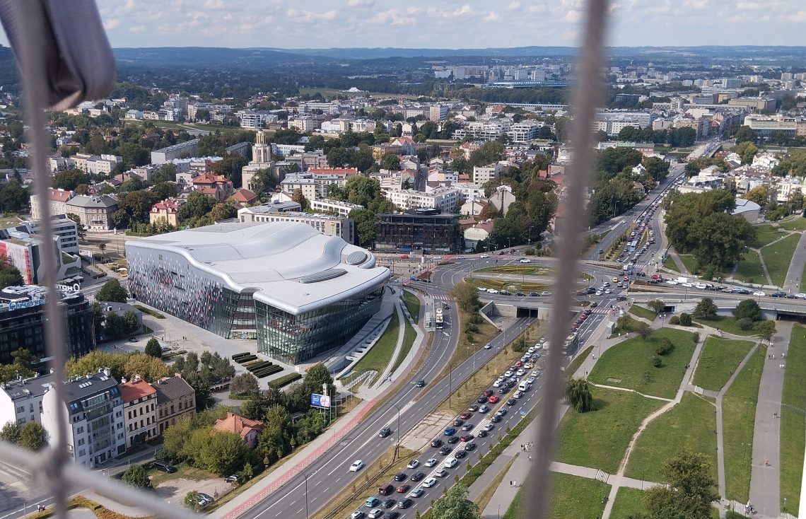 Centrum Kongresowe ICE Kraków, robi wrażenia także z góry