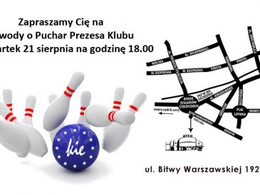Zawody o Puchar Prezesa Klubu w Kręgle