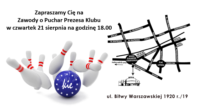 Zawody o Puchar Prezesa Klubu w Kręgle