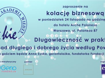 Kolacja biznesowa z Anną Syską