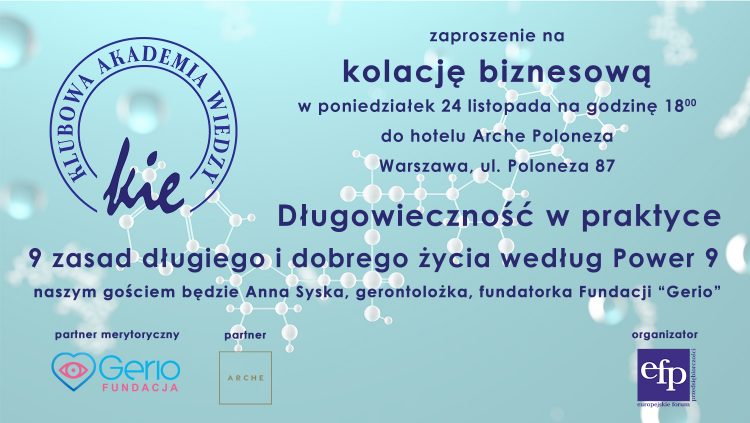 Kolacja biznesowa z Anną Syską