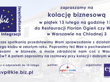 Zaproszenie na kolację biznesową!