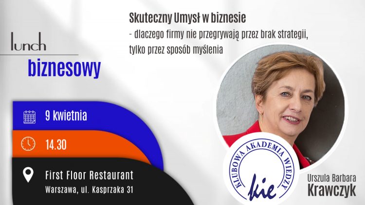 Zaproszenie na kwietniowy lunch biznesowy