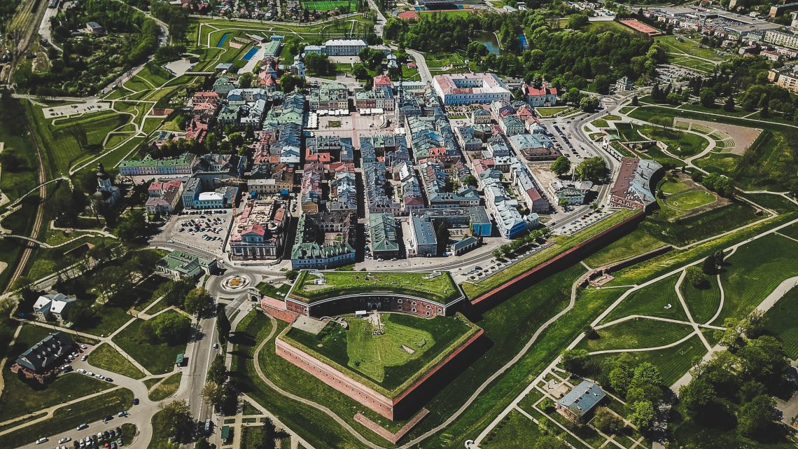 Zamość z lotu ptaka, fot. K. Chmiel