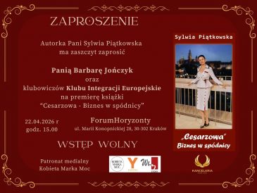 Zapraszamy na wieczór autorski naszej klubowiczki Sylwii Piątkowskiej!