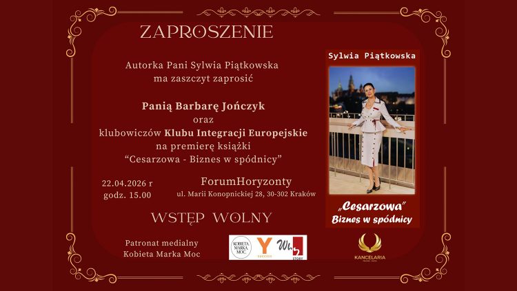 Zapraszamy na wieczór autorski naszej klubowiczki Sylwii Piątkowskiej!