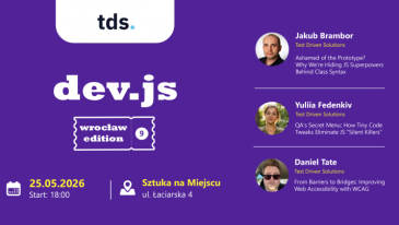 dev.js #9, czyli JavaScript na żywo we Wrocławiu, spotkanie frontendowców!