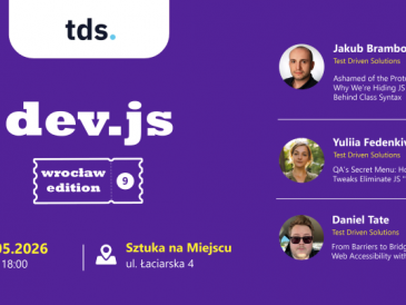 dev.js #9, czyli JavaScript na żywo we Wrocławiu, spotkanie frontendowców!