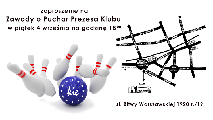 Zawody w Kręgle o Puchar Prezesa Klubu