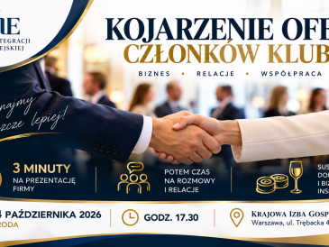 Już 14 października Kojarzenie Ofert Członków Klubu!